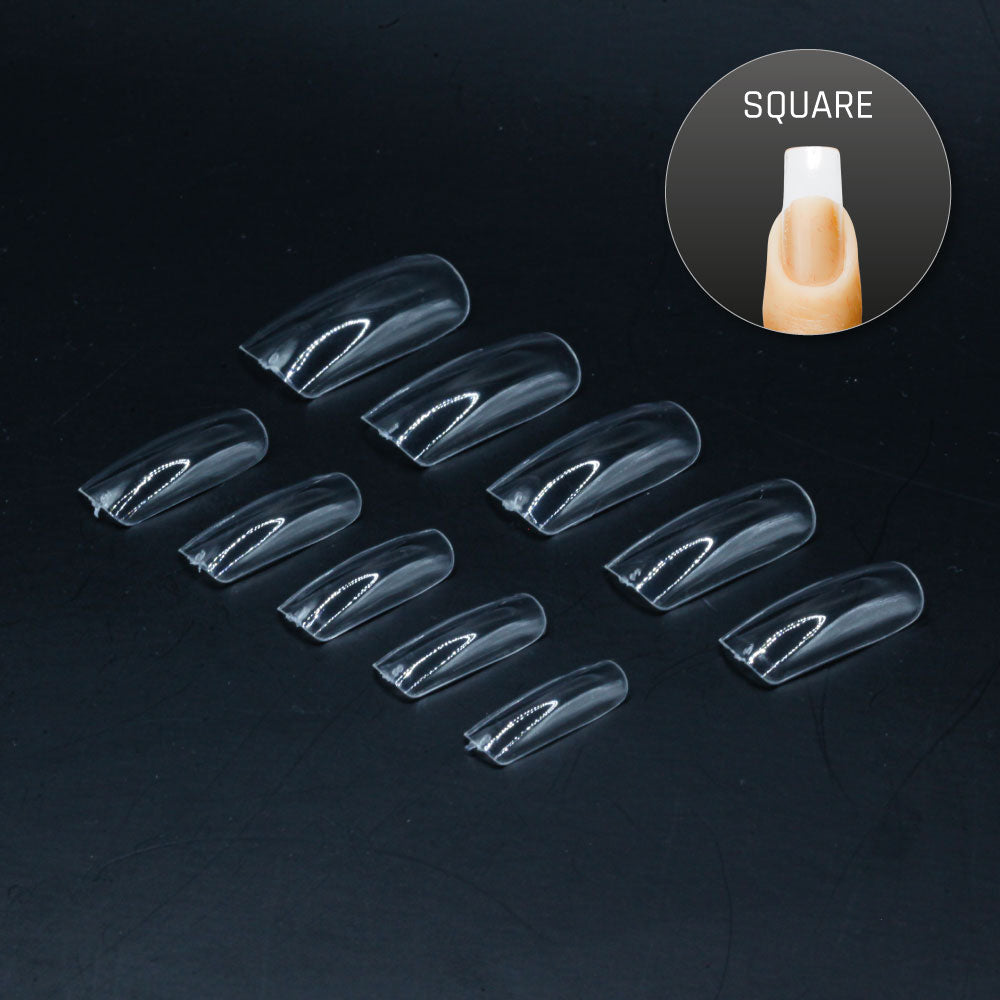 Square Normal · Clear · Press On Tips