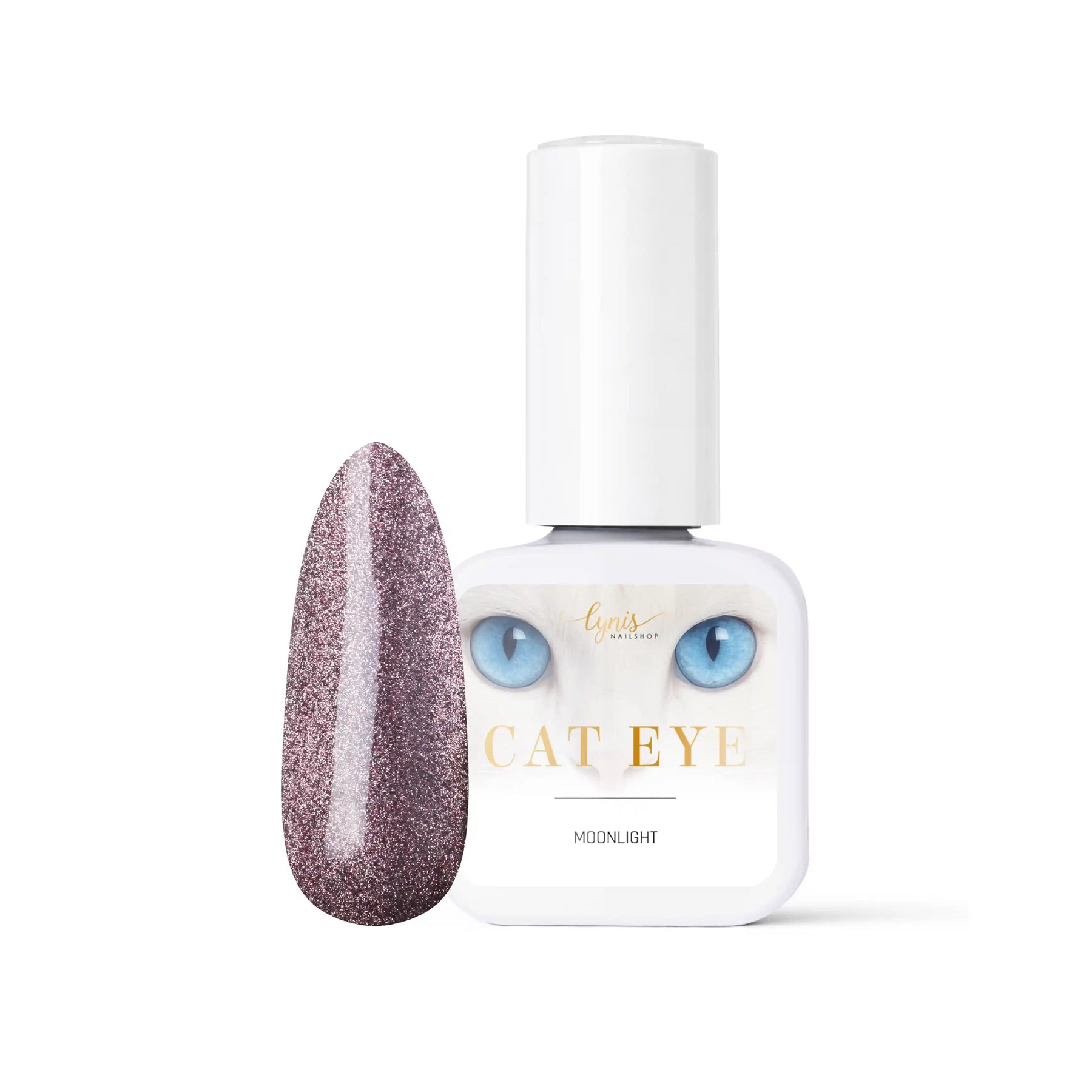 Shellac · Cat Eye Moonlight 10ml, Effekt Lack, gel polish, Gellack, Magnet Lack, nail polish, uv lack für Nägel im Nageldesign & Nagelstudios