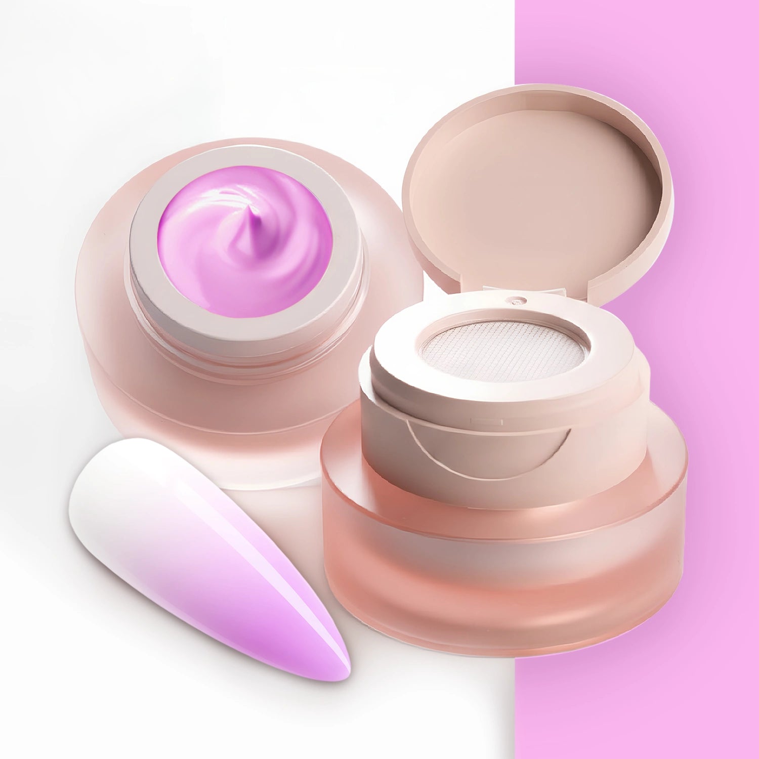 Ombre Babyboomer Gel · Pastell Lilac 2g, Aura-Effekt, Babyboomer Gel, Farbverlauf, Ombre Gel, Ombre Verlauf, Verlauf für Nägel im Nageldesign & Nagelstudios