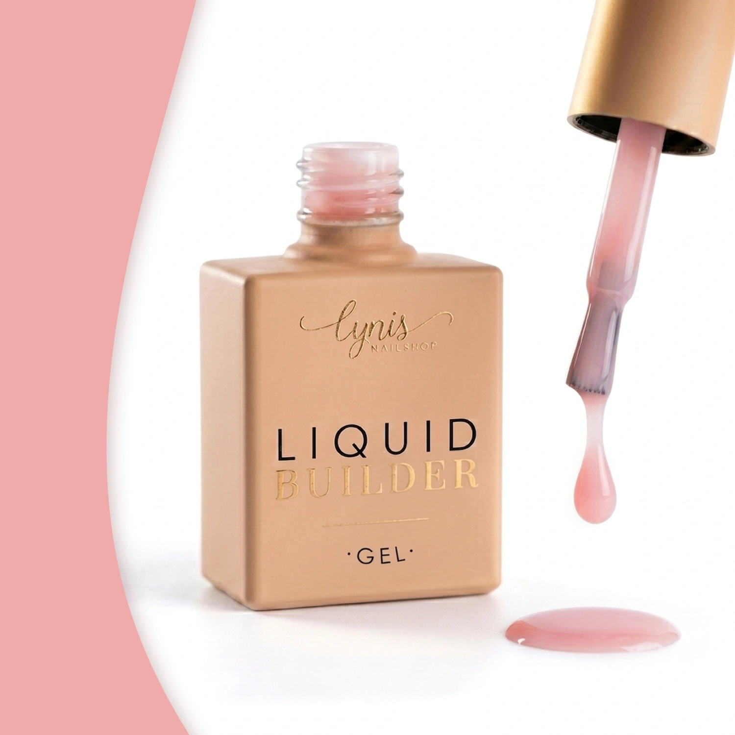 Liquid Builder · Creamy Rose 10ml, Aufbaugel in der Flasche, Builder in the bottle, Gel in der Flasche für Nägel im Nageldesign & Nagelstudios