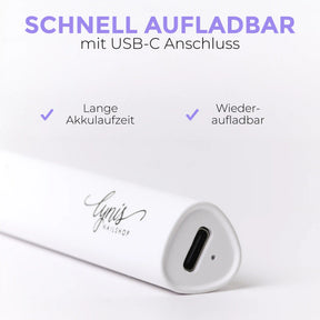Mini UV/LED Lampe · mit Halterung + Akku