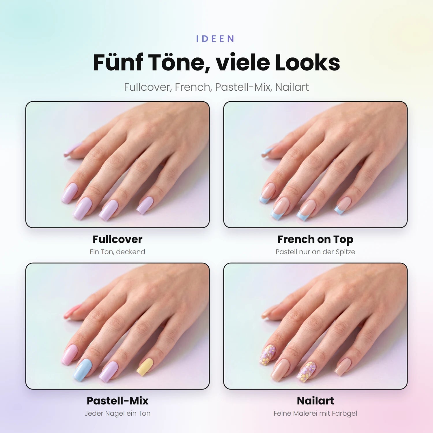 Farbgel Calm Blue · Bine X Lyni · 5ml, bine, bine farbgel, colorgel, hidden, how2design für Nägel im Nageldesign & Nagelstudios