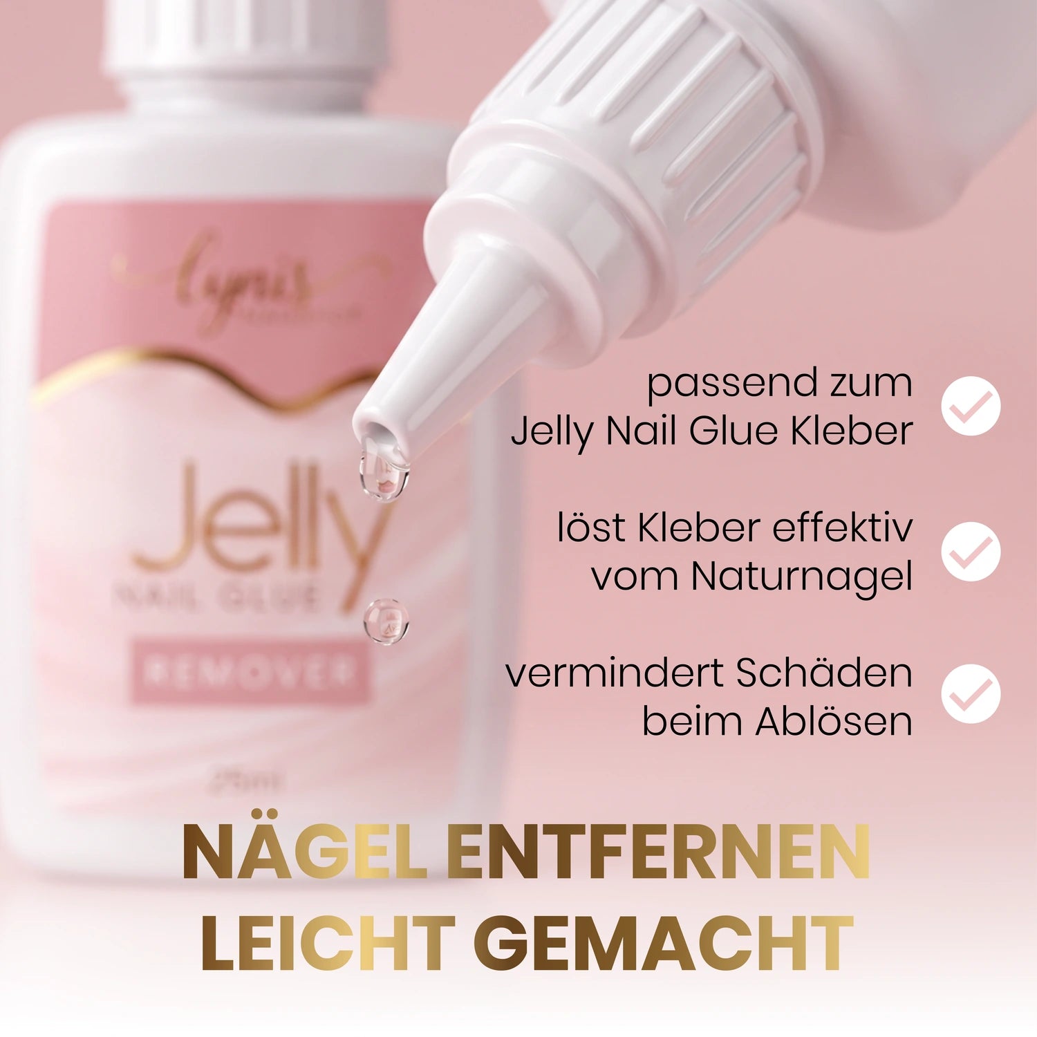 Jelly Nailglue Set, &nbsp;refill gel, aufdr&uuml;ck N&auml;gel, base gel, Basecoat, Basegel, Builder Gel, buildergel, Click it Tips, GelX, Glue Gel, hidden, klebegel, Pinselreinigungsge, press on n&auml;gel, press on nails, Refillgel, Rhinestoneglue, Tip Gel, Verl&auml;ngerungsgel für Nägel im Nageldesign & Nagelstudios