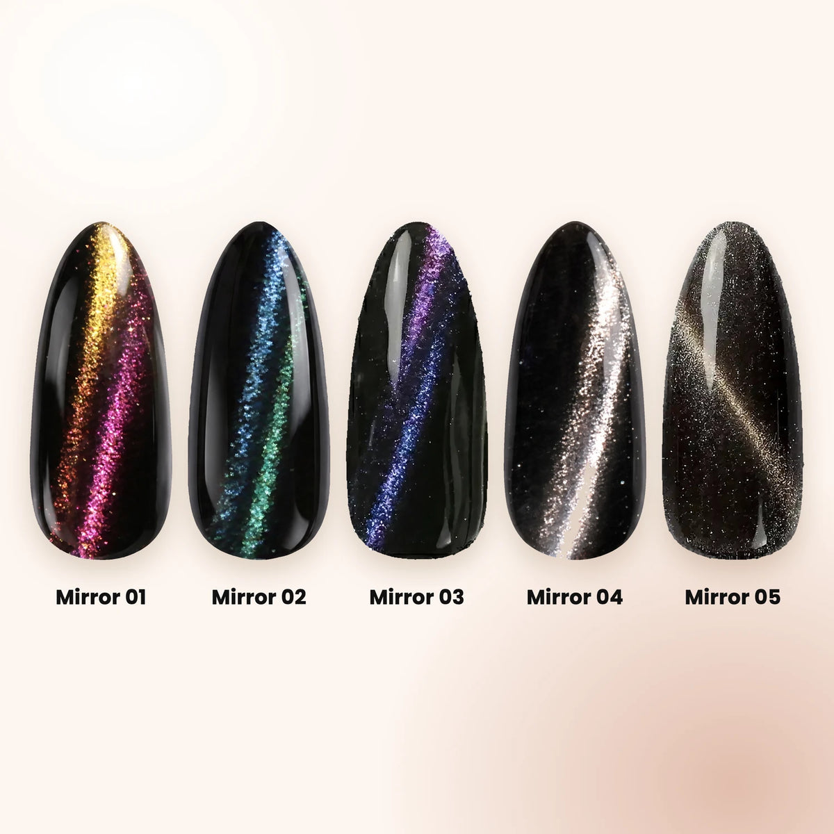 Mirror Cat Eye Shellac Set