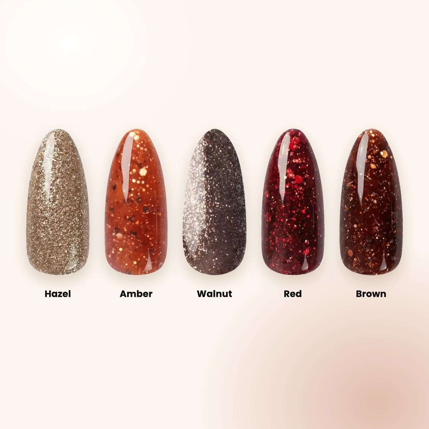 Sparkle Autumn Shellac Set, effekt Shellac, funkeln, gellack, gelpolish, glitter, glitzer, glitzer lacke für Nägel im Nageldesign & Nagelstudios
