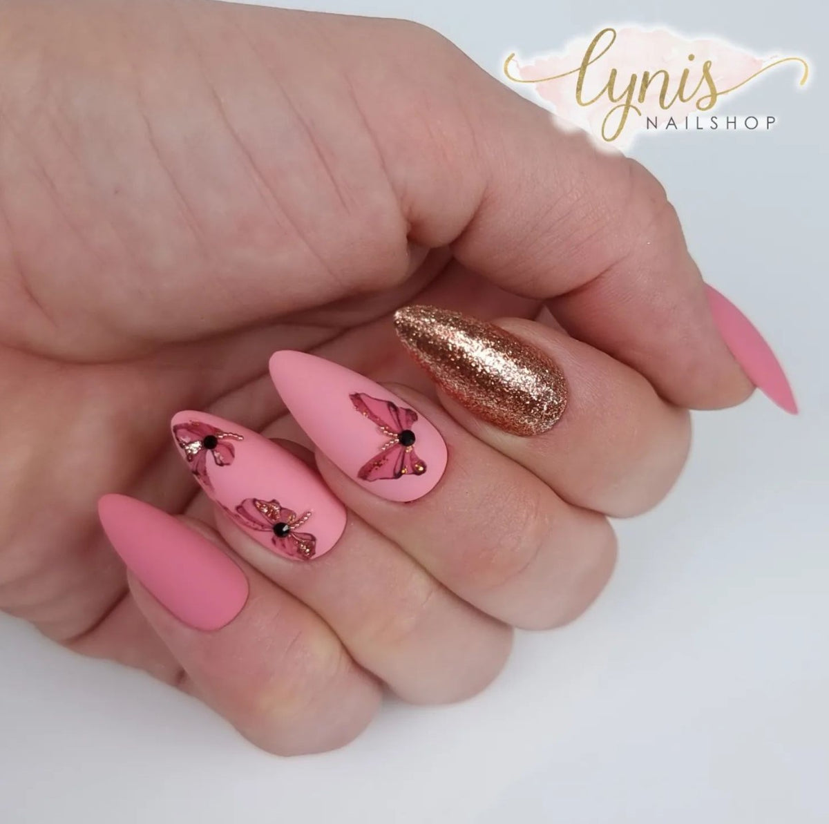 NailArt Wrap · 8494 Glitzer Rotgold