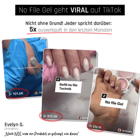 No File Gel Spar-Set · Nägel OHNE ewiges Feilen!