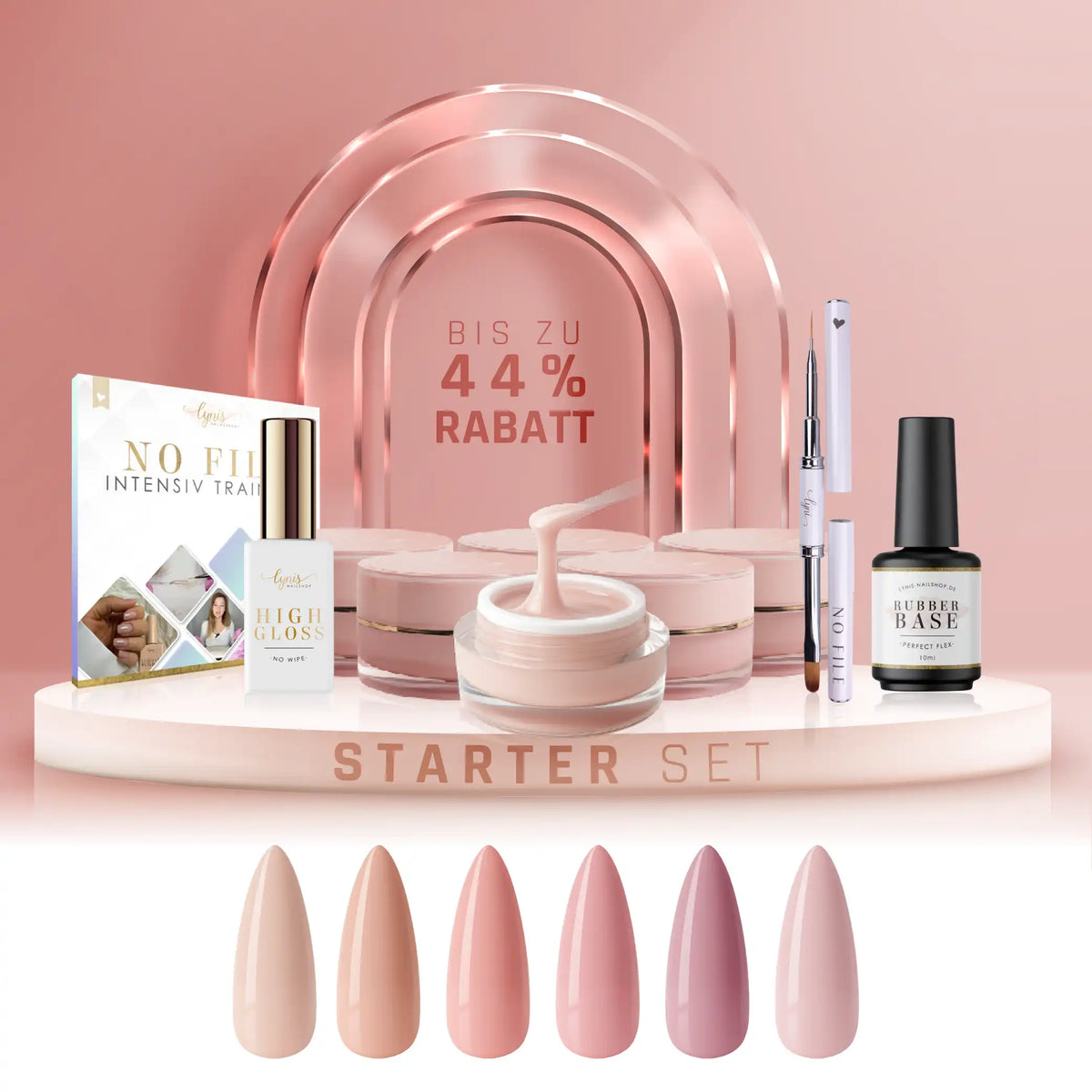 No File Gel Bestseller Starter-Set · Nägel ohne zu Feilen