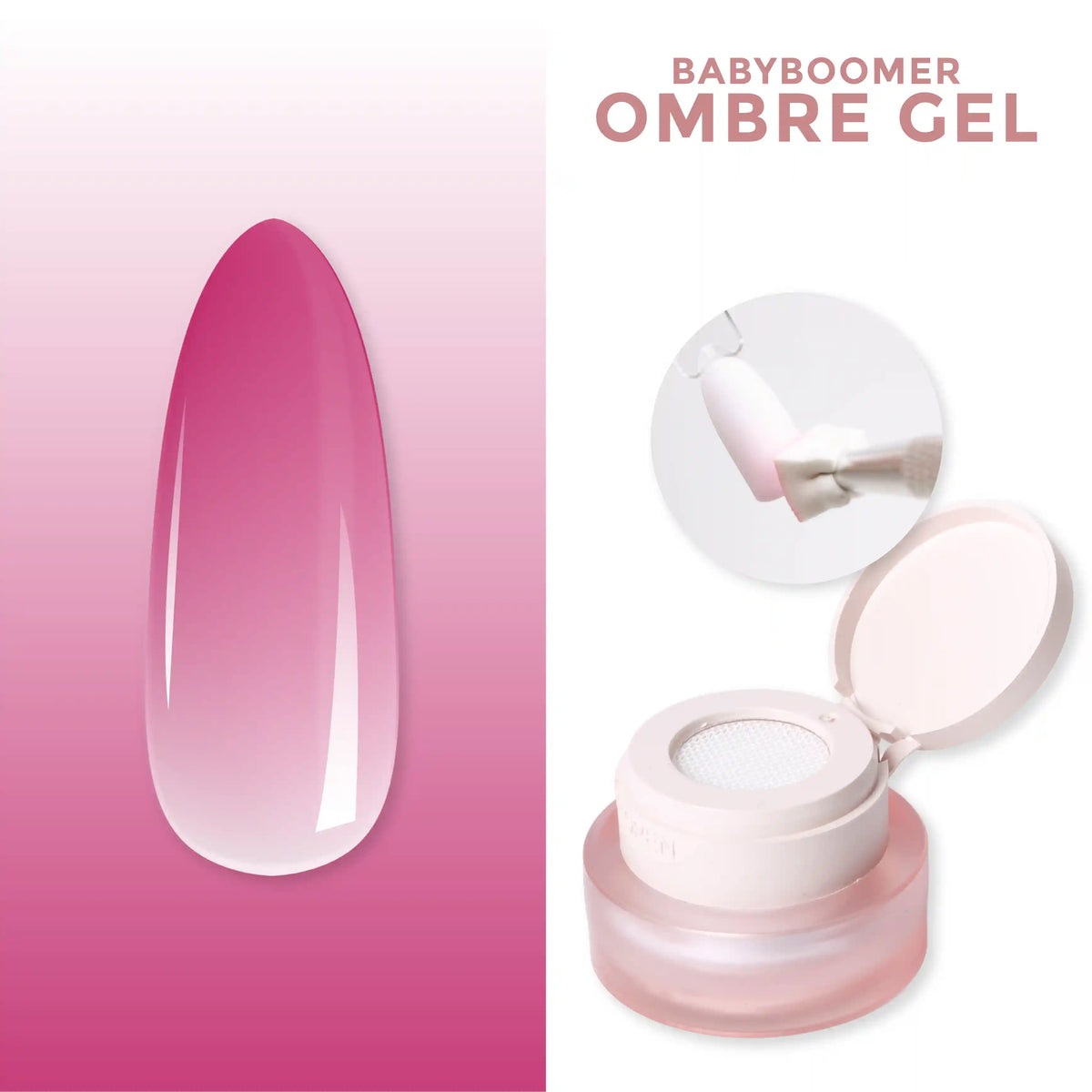 Ombre Babyboomer Gel · Magenta 2g