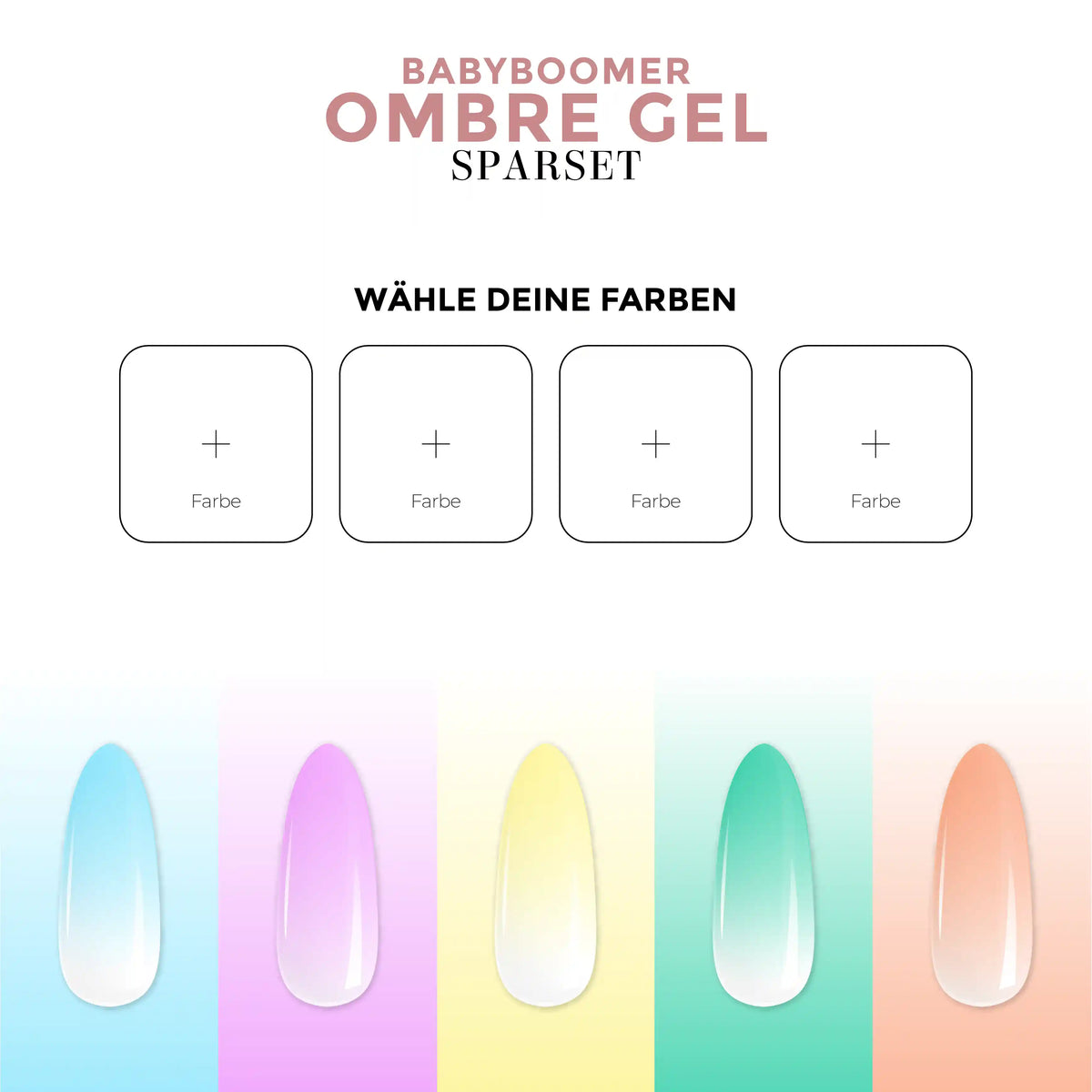 Ombre Babyboomer Wahl-Sparset