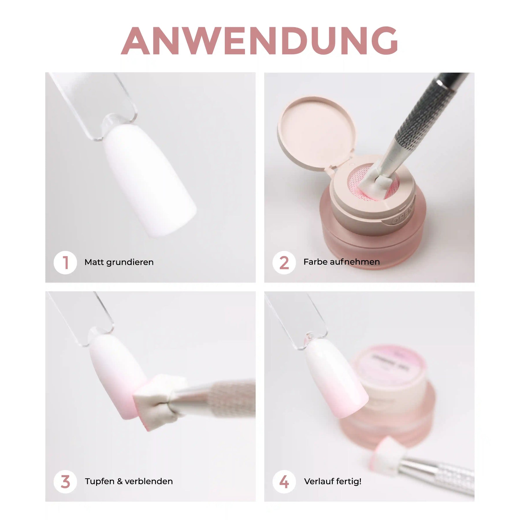 Ombre Babyboomer Gel · Military Gold 2g, Aura-Effekt, Babyboomer Gel, Farbverlauf, Ombre Gel, Ombre Verlauf, Verlauf für Nägel im Nageldesign & Nagelstudios