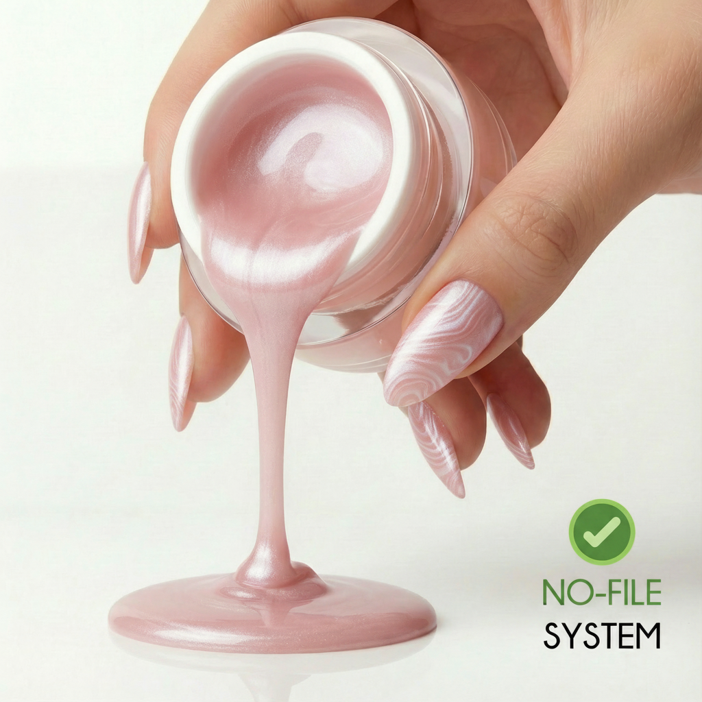 No File · Builder Gel Satin Rose,  für Nägel im Nageldesign & Nagelstudios