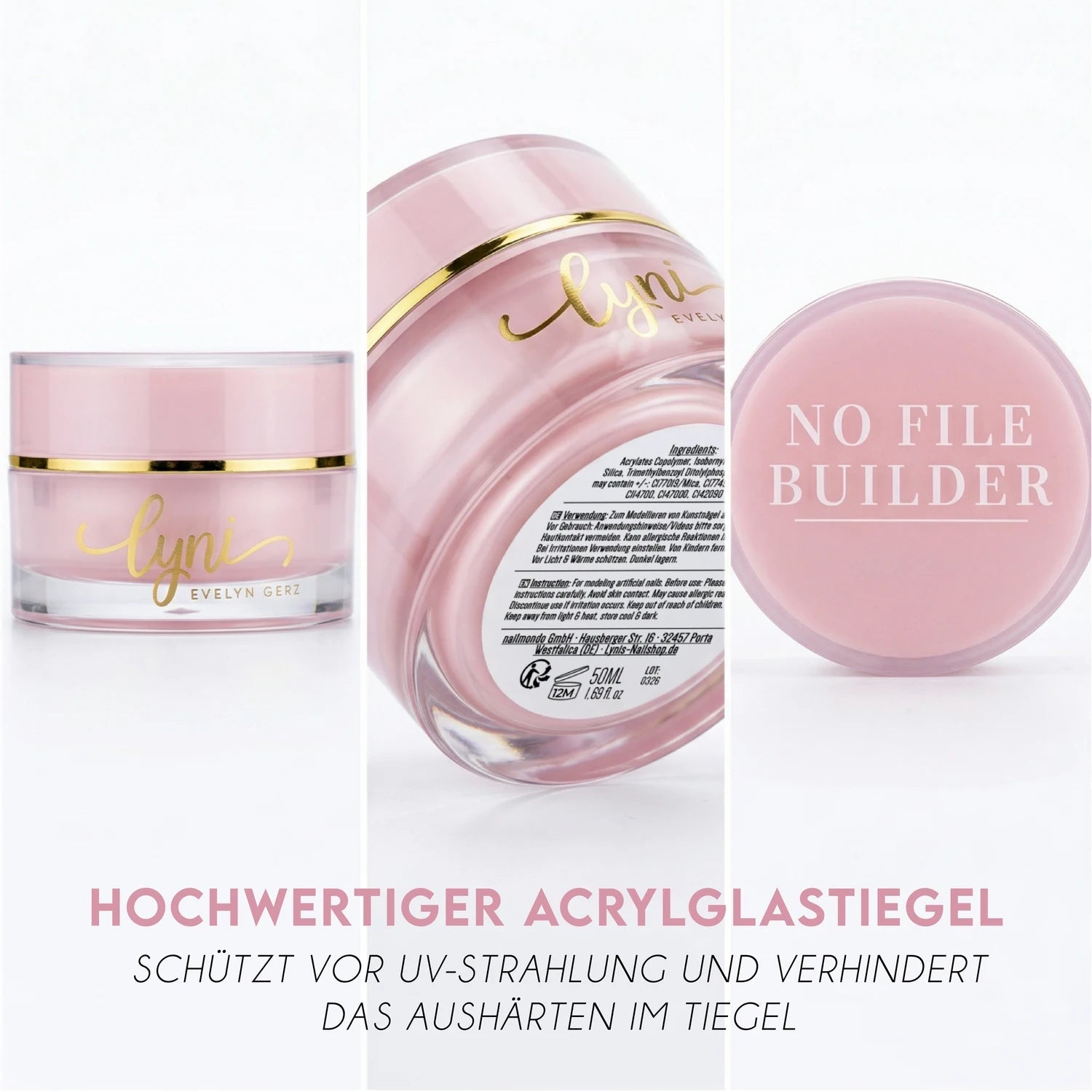 No File · Builder Gel Clear,  für Nägel im Nageldesign & Nagelstudios