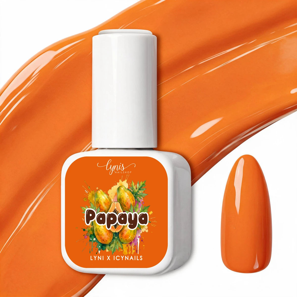 Shellac · Papaya · 10ml, gel polish, gellack, hidden, nail polish, uv lack für Nägel im Nageldesign & Nagelstudios