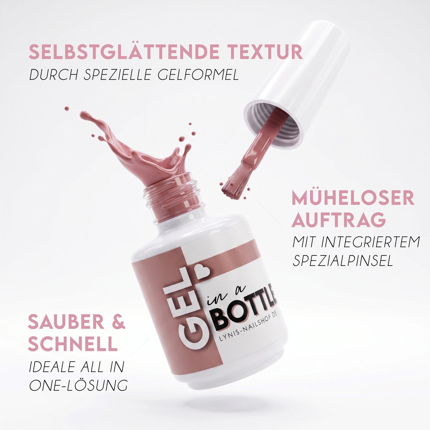 Gel in a bottle · Silk 15ml*, Aufbaugel in der Flasche, Builder in the bottle, Gel in der Flasche, Naturnagelverstärkung für Nägel im Nageldesign & Nagelstudios