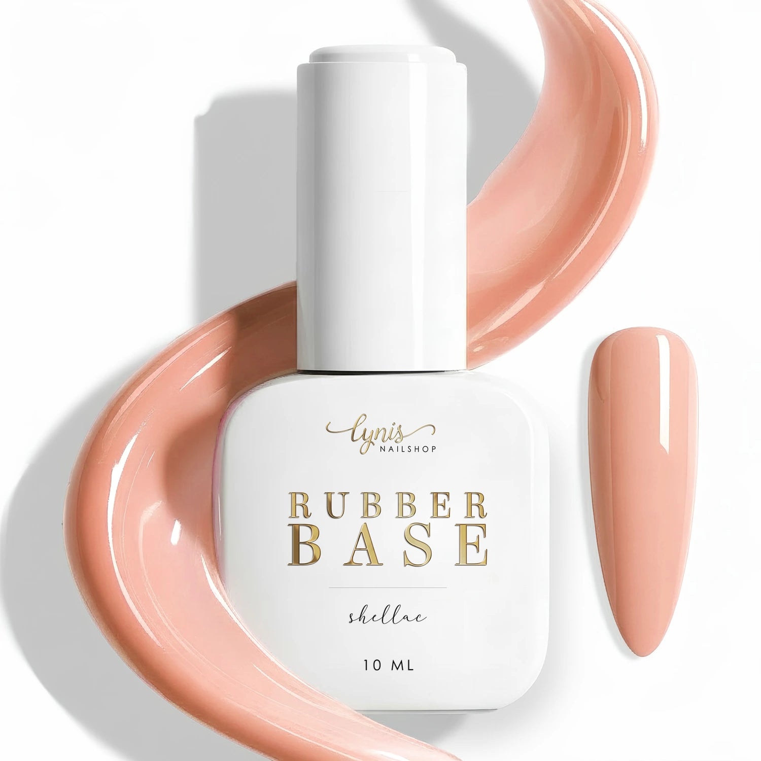 Shellac · Rubber Base · Peach 7,3ml*, JTL-DL für Nägel im Nageldesign & Nagelstudios