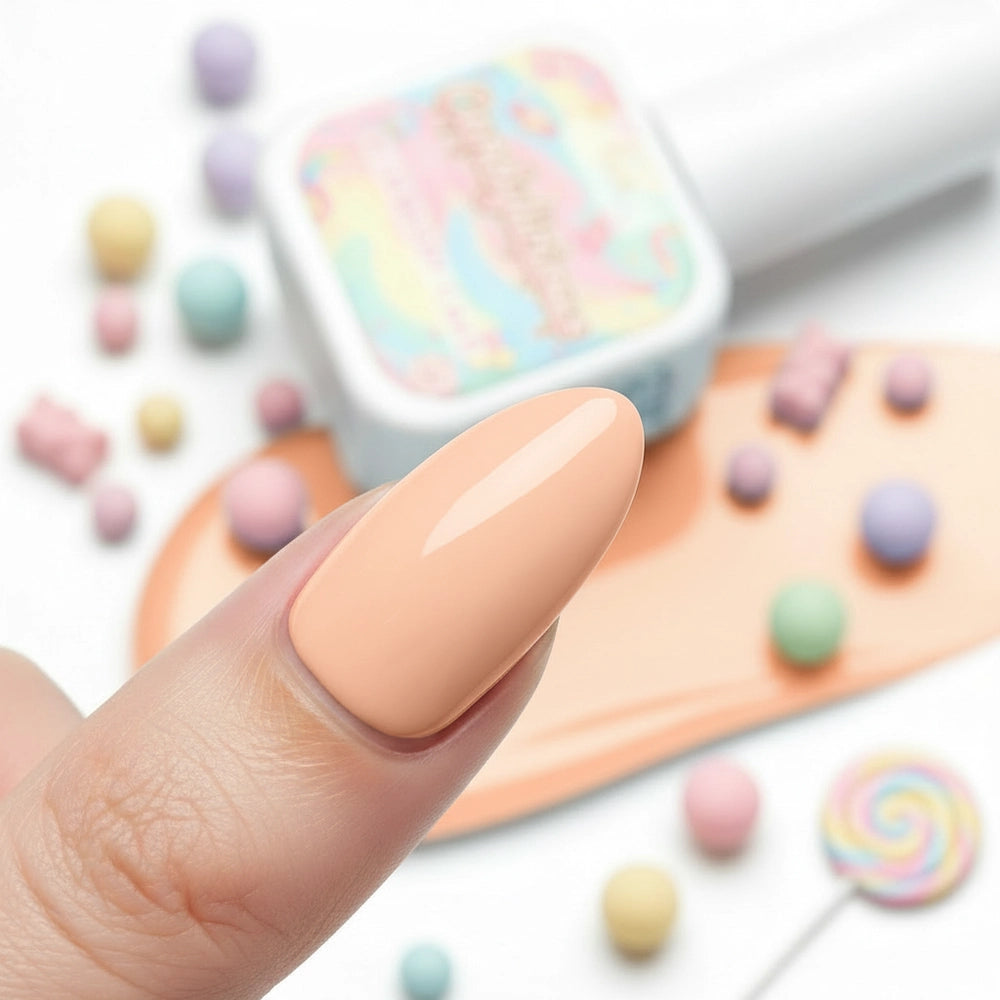Shellac · Candylicious Peach Sorbet 10ml, gel polish, nail polish, uv lack für Nägel im Nageldesign & Nagelstudios