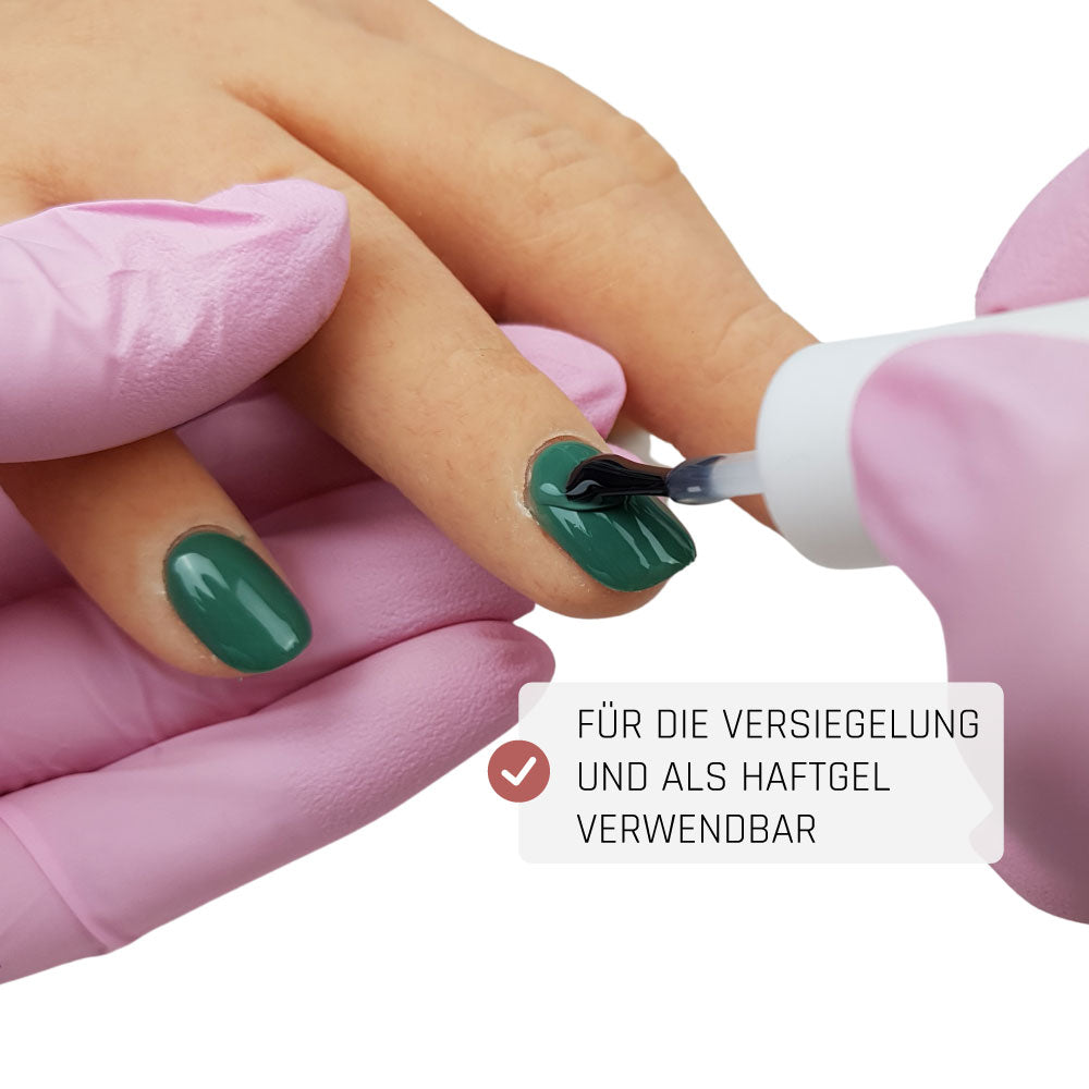 Perfect Duo · Base/Top Gel · 10ml*, 2 in 1, Base Gel, glanz Versiegler, Grundiergel, Haftgel, Shellac, Shellac Base, Top Coat, Versiegelungsgel, Versiegler für Nägel im Nageldesign & Nagelstudios