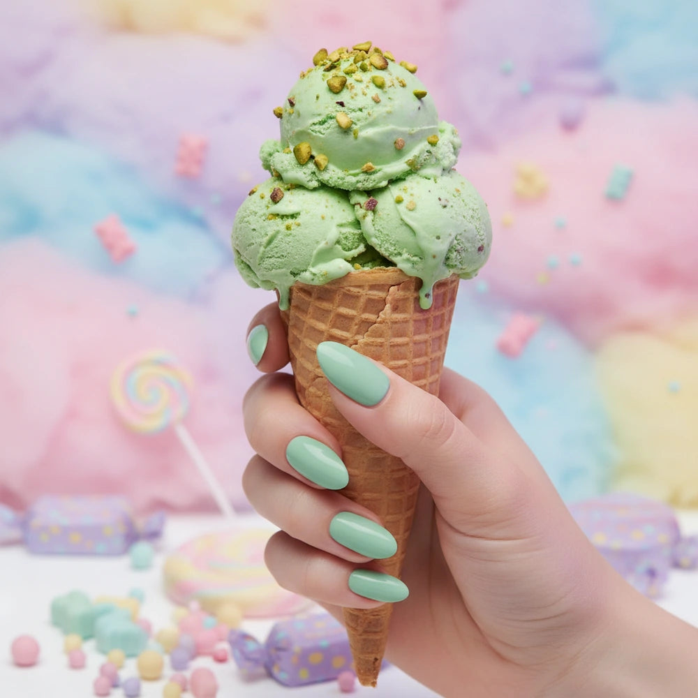 Shellac · Candylicious Pistachio Pop 10ml, gel polish, nail polish, uv lack für Nägel im Nageldesign & Nagelstudios