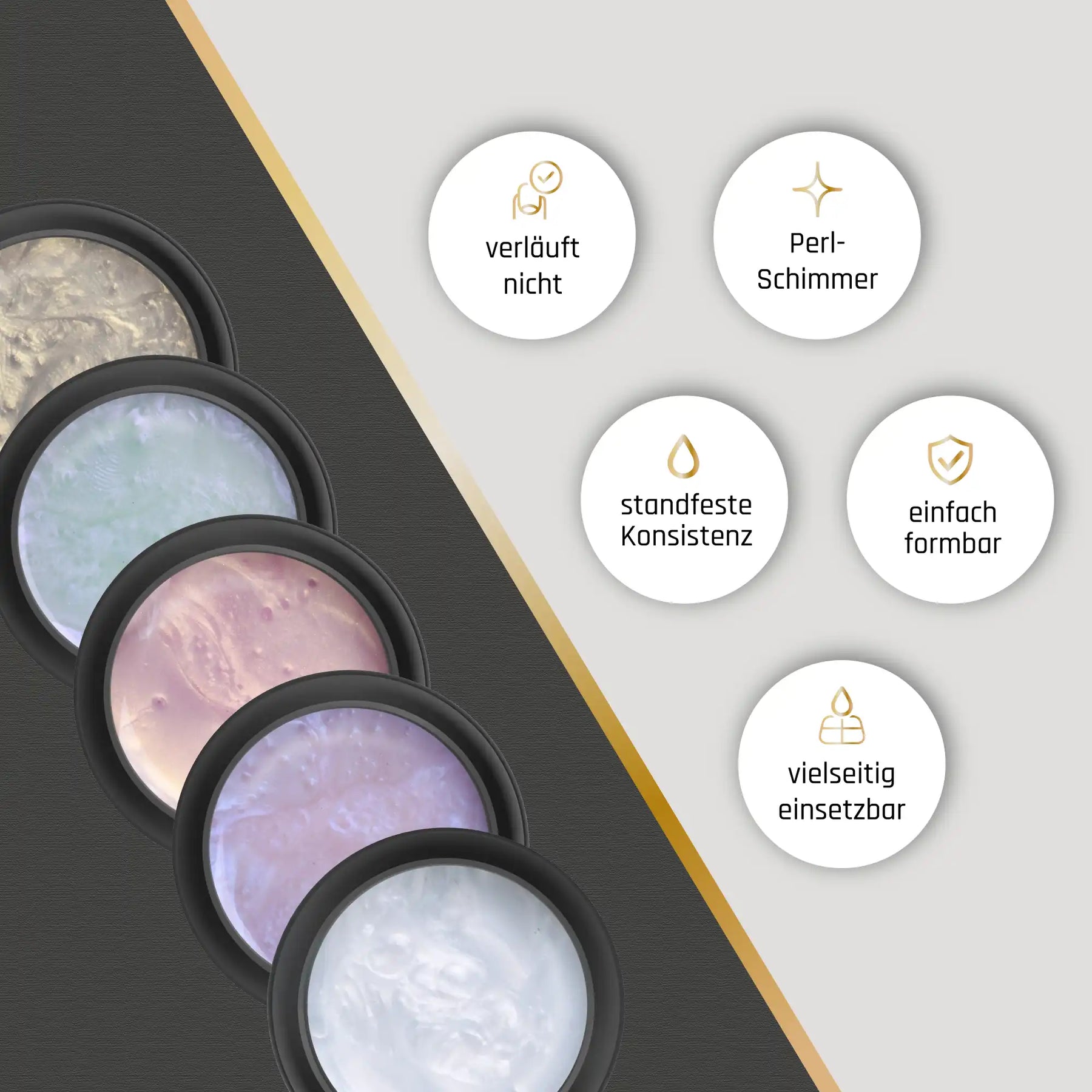 3D Flower Gel · Satin Gold 15ml