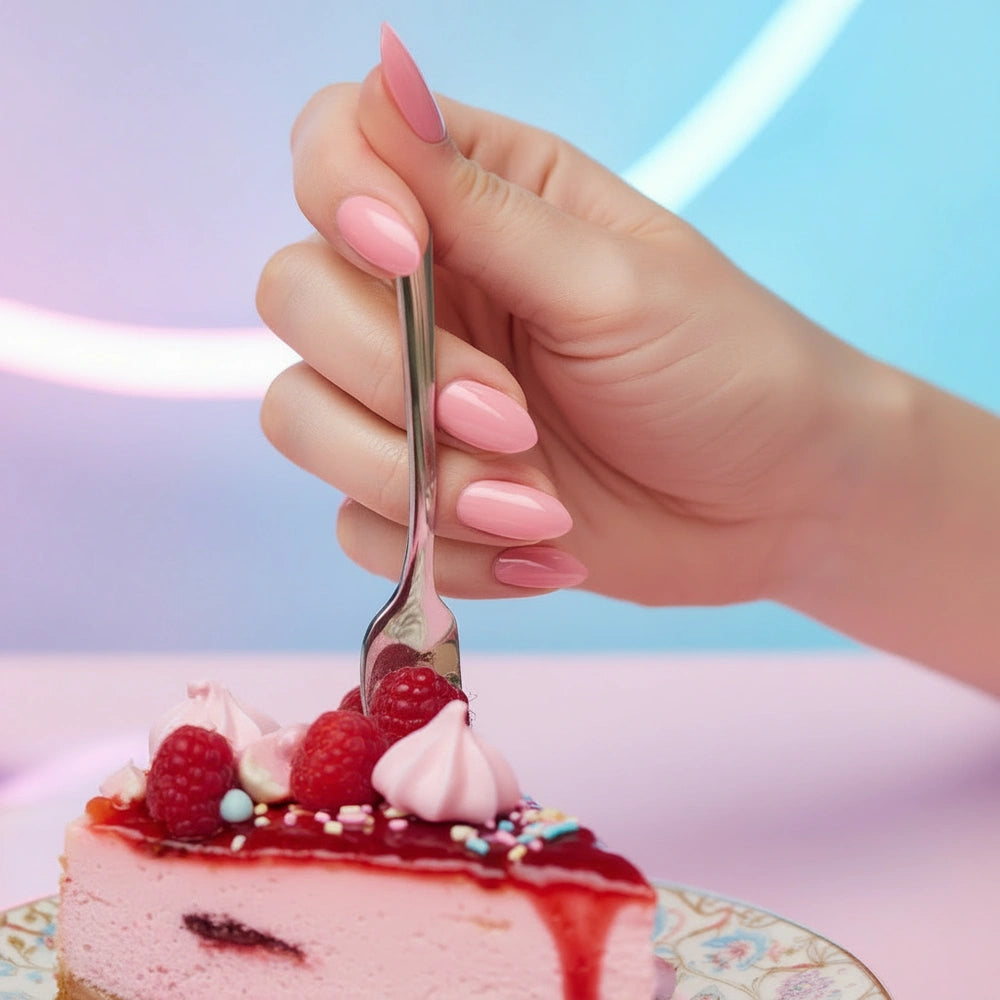 Shellac · Candylicious Raspberry Cheesecake 10ml, gel polish, nail polish, uv lack für Nägel im Nageldesign & Nagelstudios