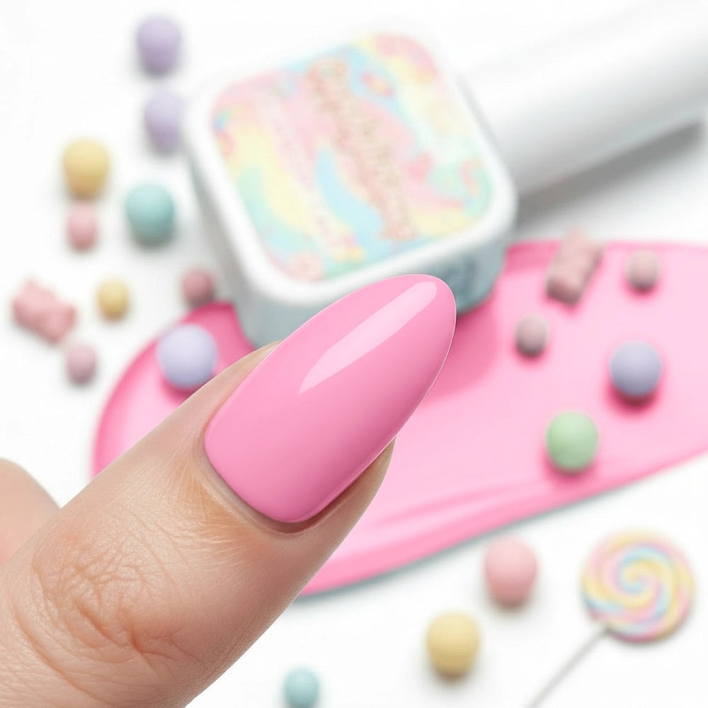 Shellac · Candylicious Raspberry Cream 10ml, gel polish, nail polish, uv lack für Nägel im Nageldesign & Nagelstudios