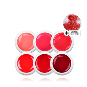 Red Farbgel Set 6 Stück*