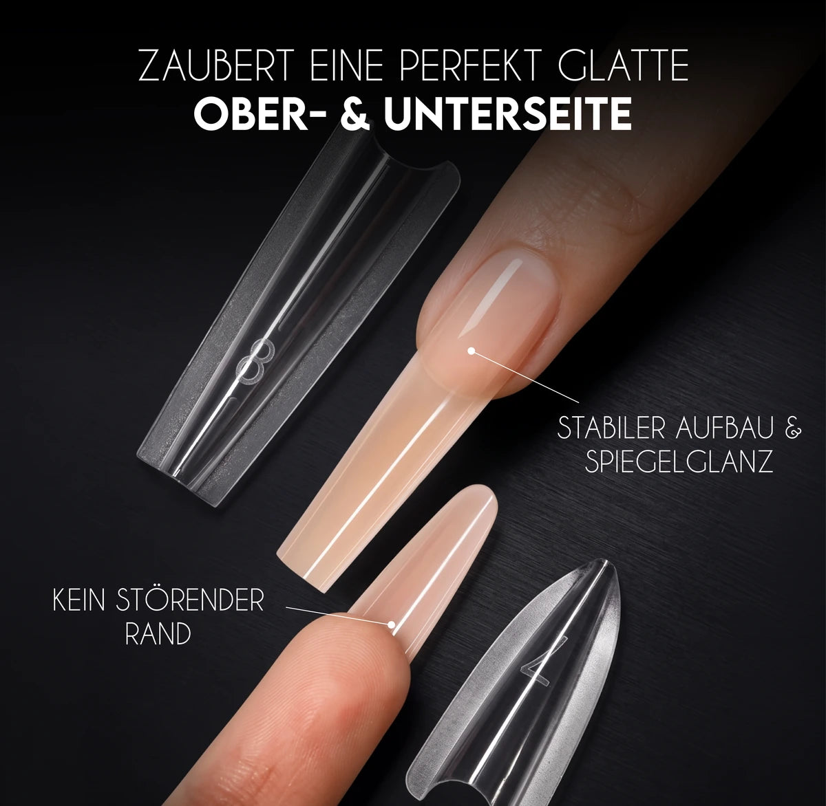 Almond · Sandwich Dual Forms,  für Nägel im Nageldesign & Nagelstudios