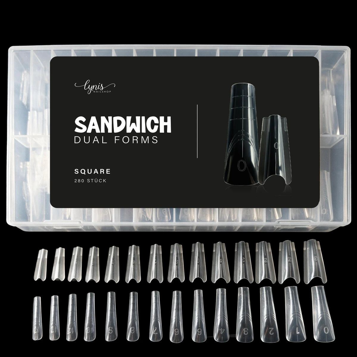 Square · Sandwich Dual Forms, hidden für Nägel im Nageldesign & Nagelstudios