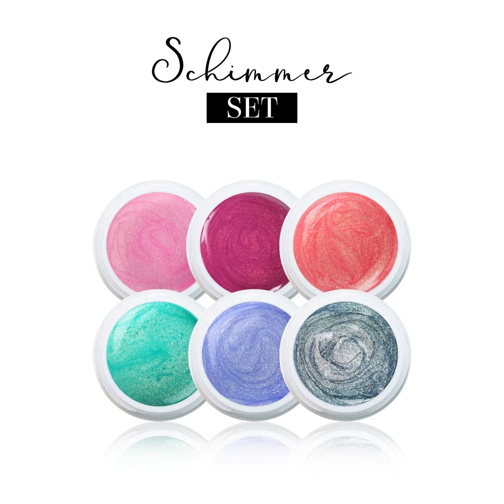 Schimmer Farbgel Set*, color gel, Farbe für Nägel, Gel Farben, Gelnägel Farbe, prinzessin, schimmer für Nägel im Nageldesign & Nagelstudios