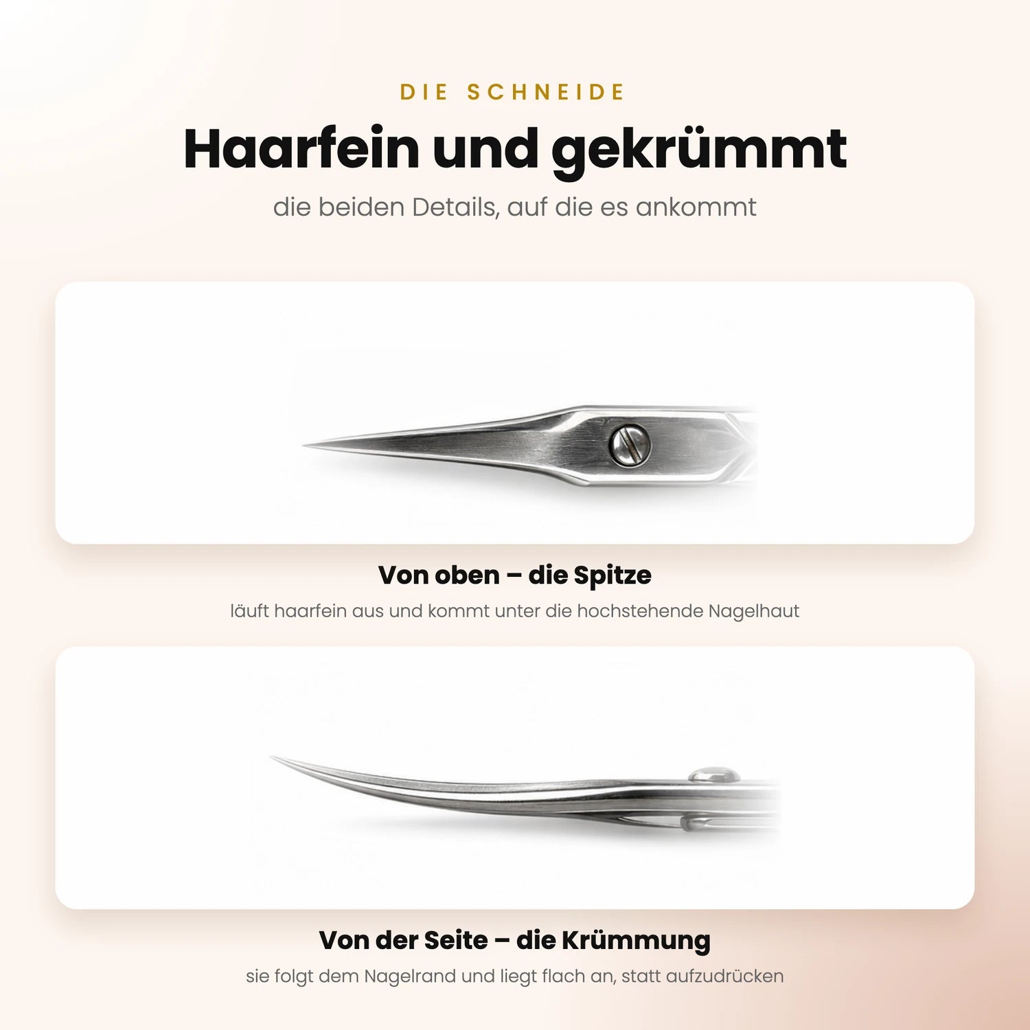 Nagelhautschere CLASSIC 11 TYPE 1, Schere für Nägel im Nageldesign & Nagelstudios