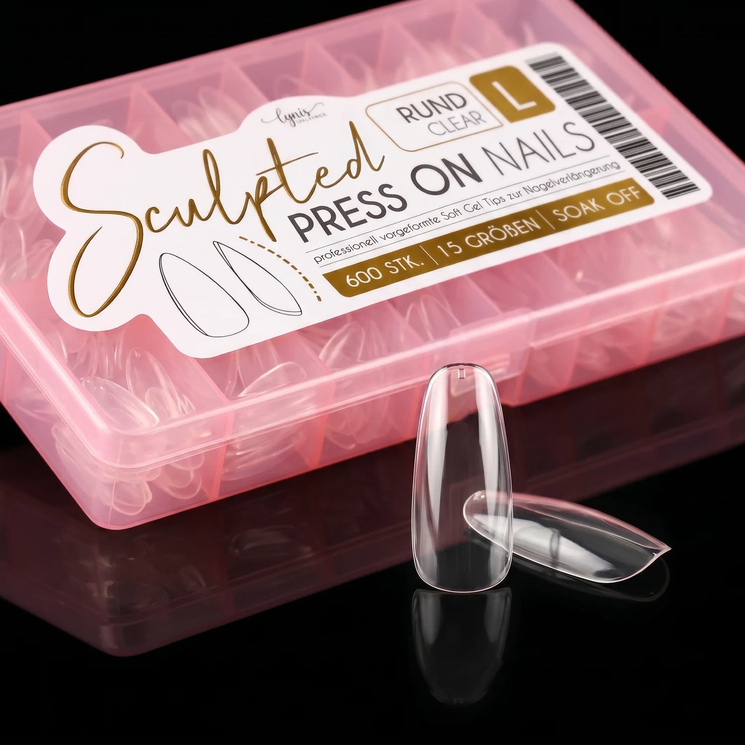 Rund L · Sculpted Pressonnails · Soft Gel Tips,  für Nägel im Nageldesign & Nagelstudios