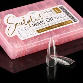 Stiletto L · Sculpted Pressonnails · Soft Gel Tips