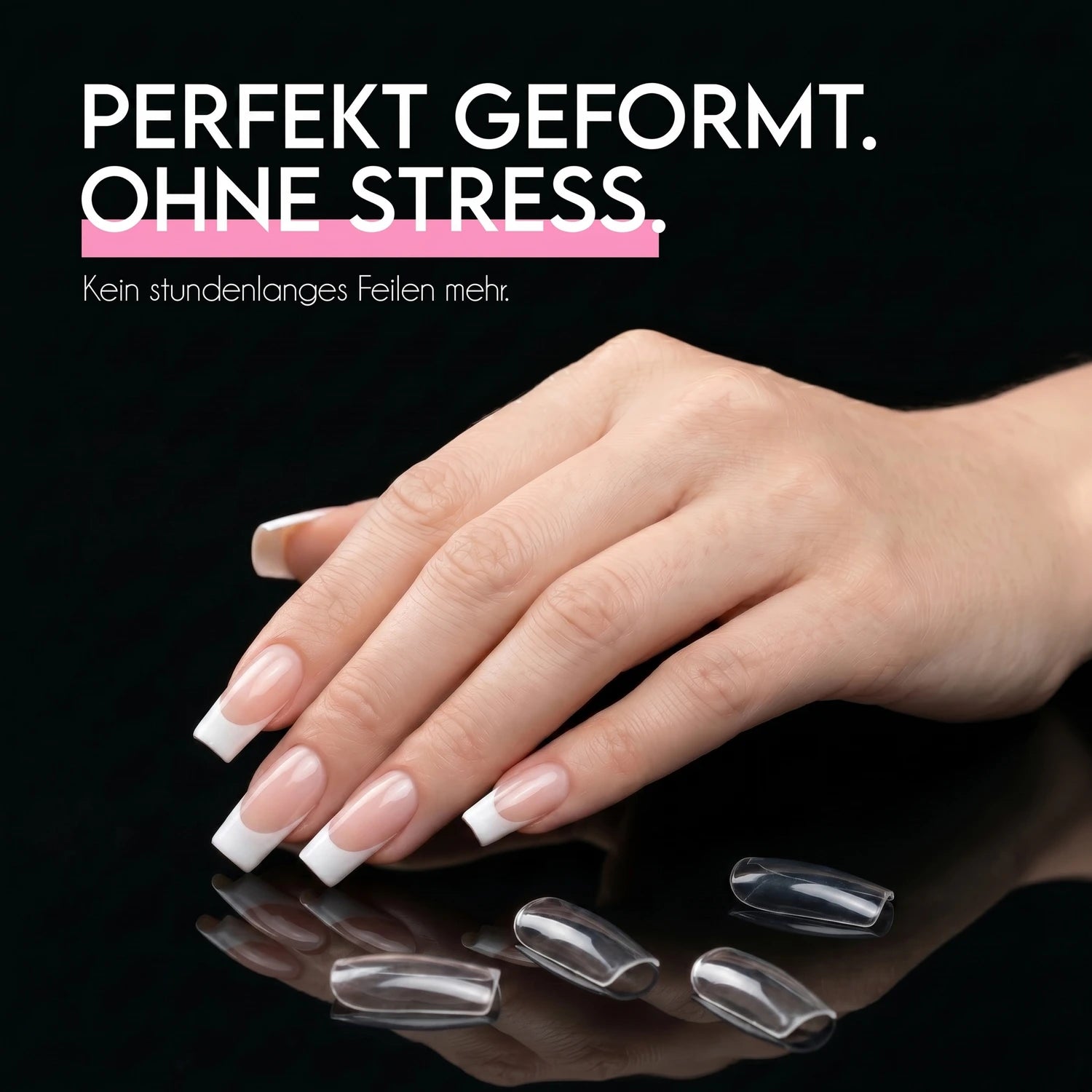 Square L · Sculpted Pressonnails · Soft Gel Tips,  für Nägel im Nageldesign & Nagelstudios