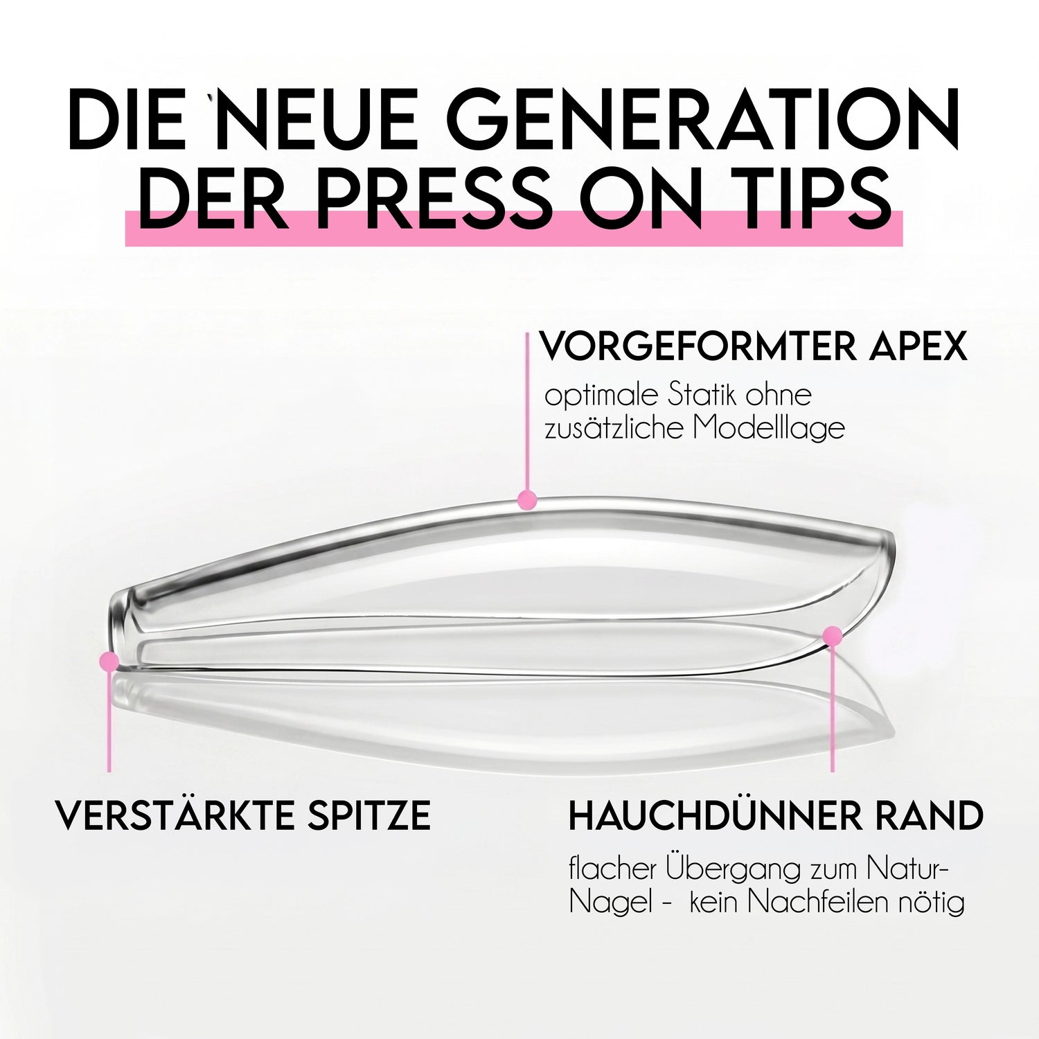 Ballerina M · Sculpted Pressonnails · Soft Gel Tips,  für Nägel im Nageldesign & Nagelstudios