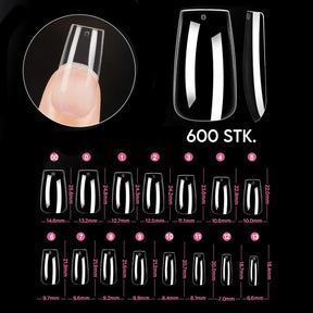 Square M · Sculpted Pressonnails · Soft Gel Tips