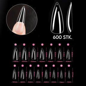 Stiletto L · Sculpted Pressonnails · Soft Gel Tips
