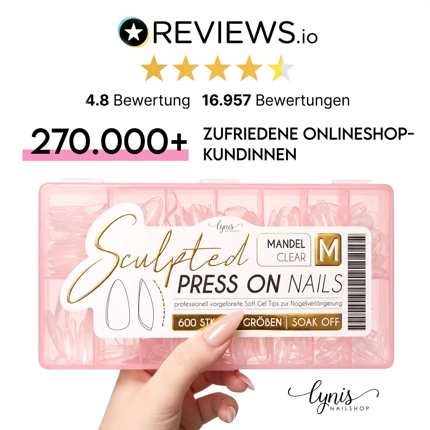 Sculpted Pressonnails · Wahl-Sparset, hidden für Nägel im Nageldesign & Nagelstudios