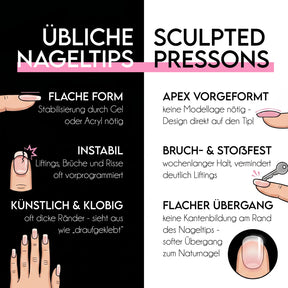 Sculpted Pressonnails · Wahl-Sparset