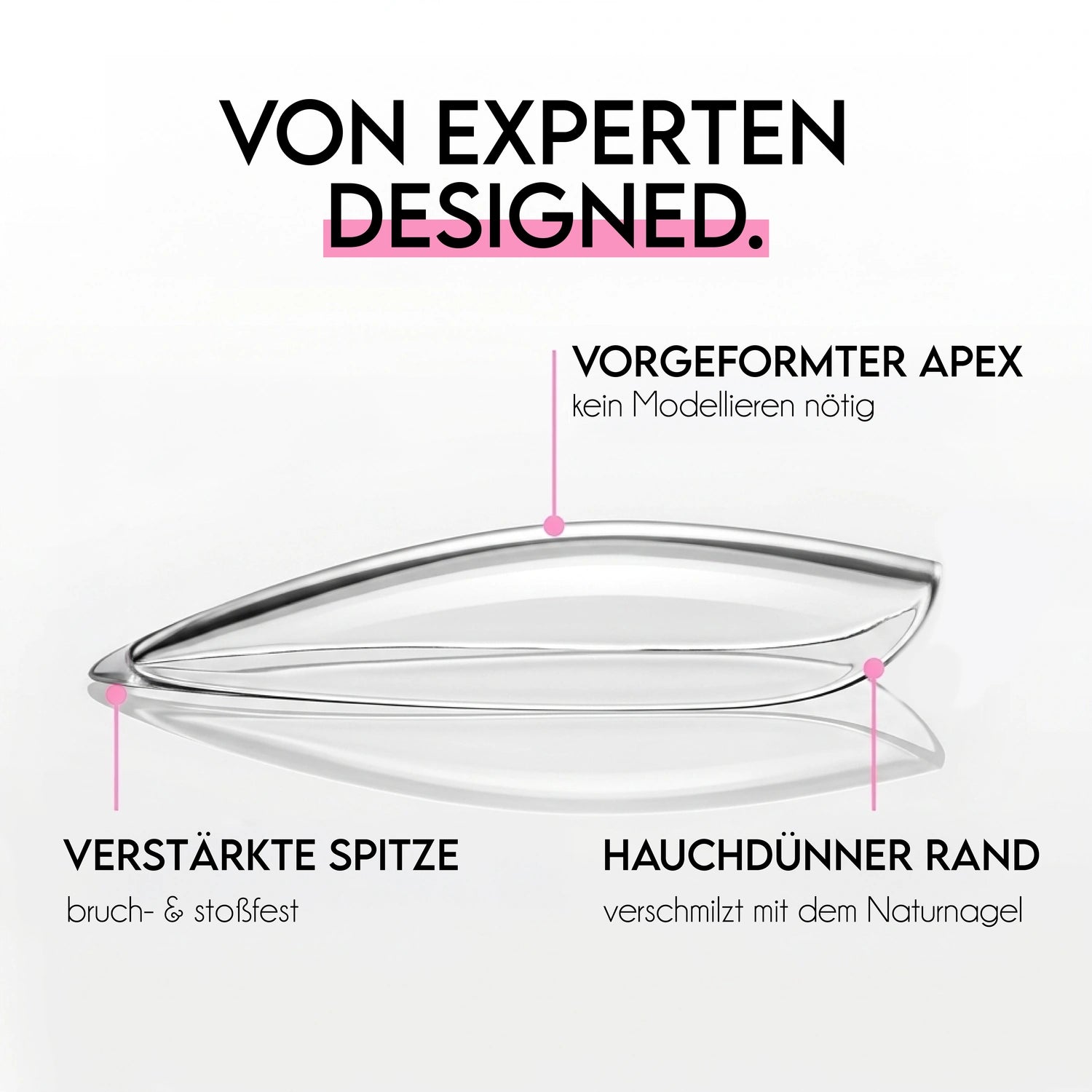 Mandel L · Sculpted Pressonnails · Soft Gel Tips, hidden für Nägel im Nageldesign & Nagelstudios