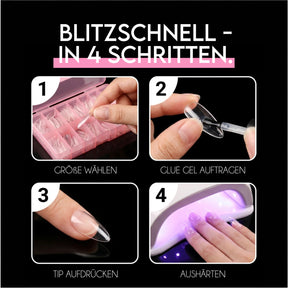 Square L · Sculpted Pressonnails · Soft Gel Tips