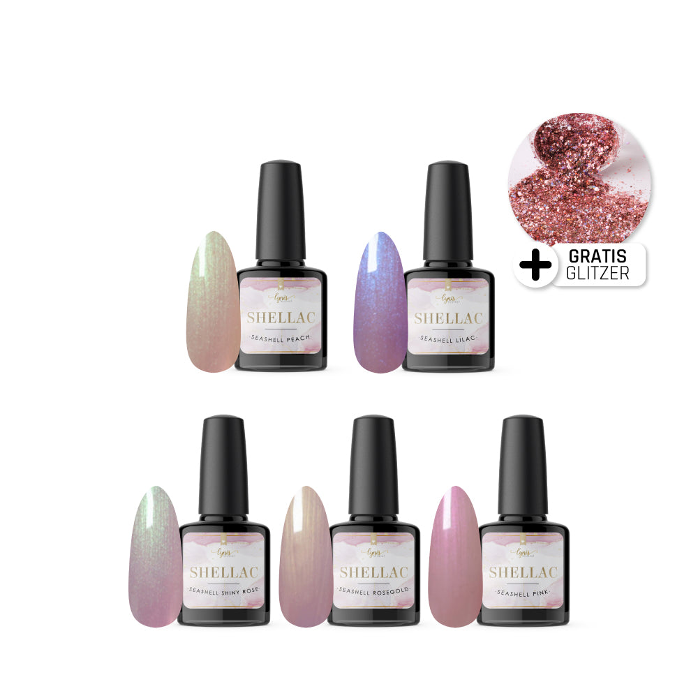 Shellac Set Up Seashell Shellac Set als Shellac / Gellack Farbe günstig kaufen.