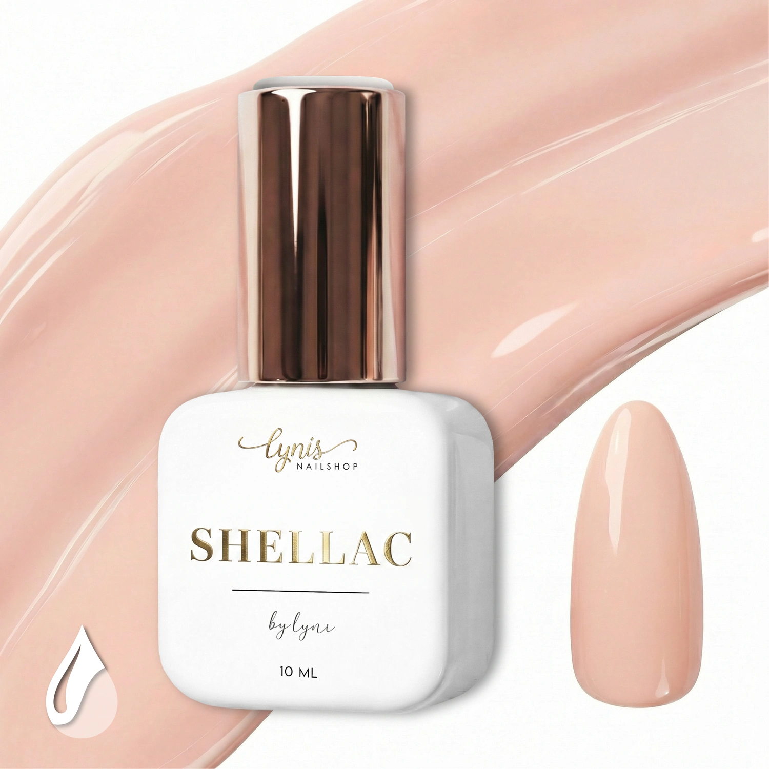 Shellac · Sheer Beige 10ml, Beige, gel polish, gellack, nail polish, Nude, Rosa, uv lack für Nägel im Nageldesign & Nagelstudios