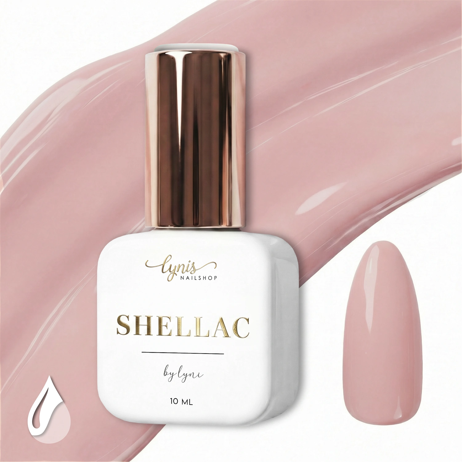 Shellac · Sheer Mauve 10ml, gel polish, gellack, nail polish, uv lack für Nägel im Nageldesign & Nagelstudios
