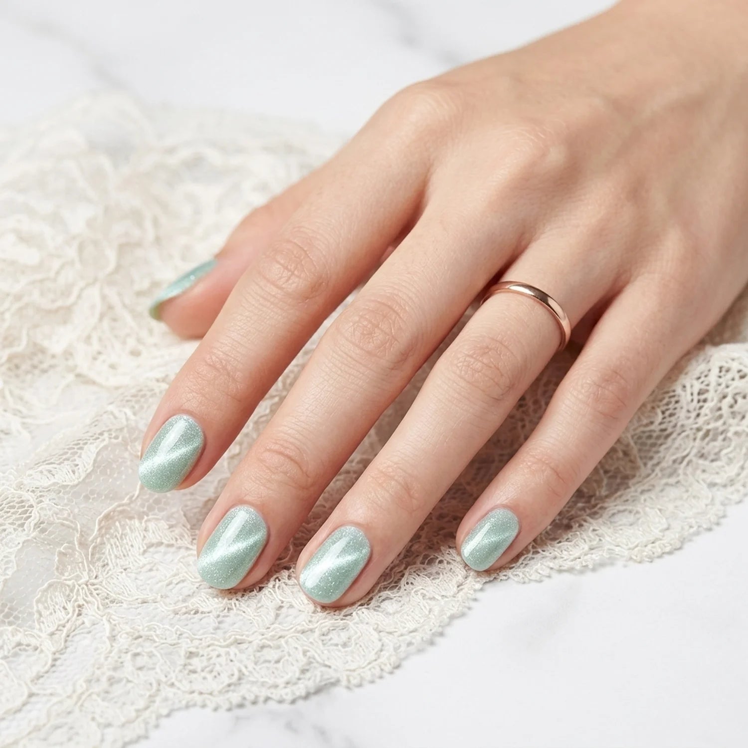 Shellac · Bridal Cat Eye 02 10ml, Effekt Lack, gel polish, Gellack, Magnet Lack, nail polish, uv lack für Nägel im Nageldesign & Nagelstudios