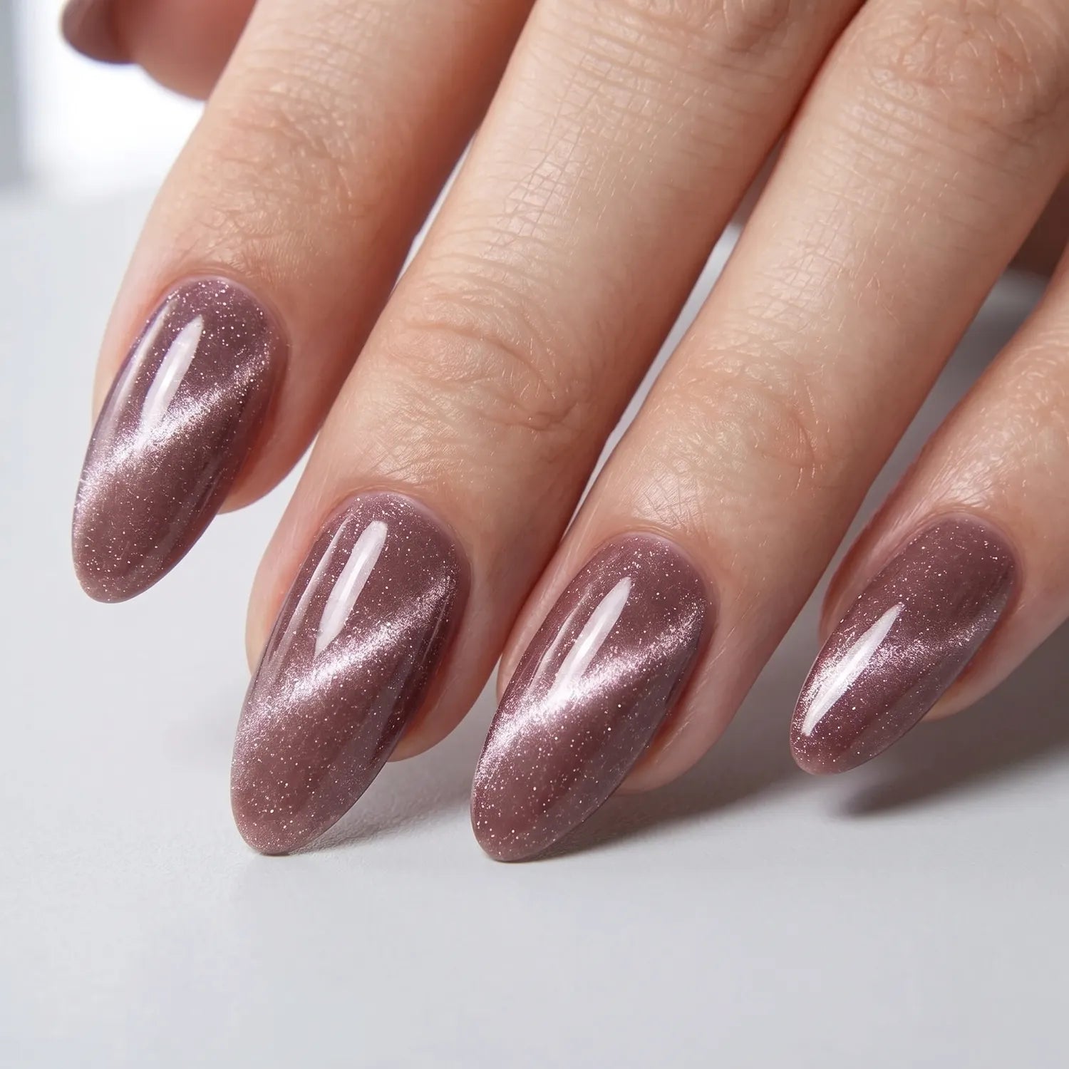 Shellac · Cat Eye Champagne 02 10ml, Effekt Lack, gel polish, Gellack, hidden, Magnet Lack, nail polish, uv lack für Nägel im Nageldesign & Nagelstudios