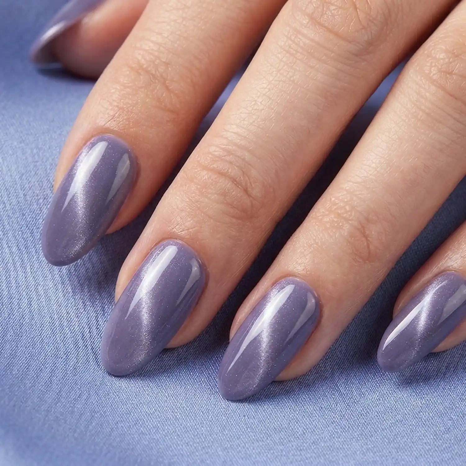 Shellac · Cat Eye Pastell Blue 10ml, Effekt Lack, gel polish, Gellack, Magnet Lack, nail polish, uv lack für Nägel im Nageldesign & Nagelstudios