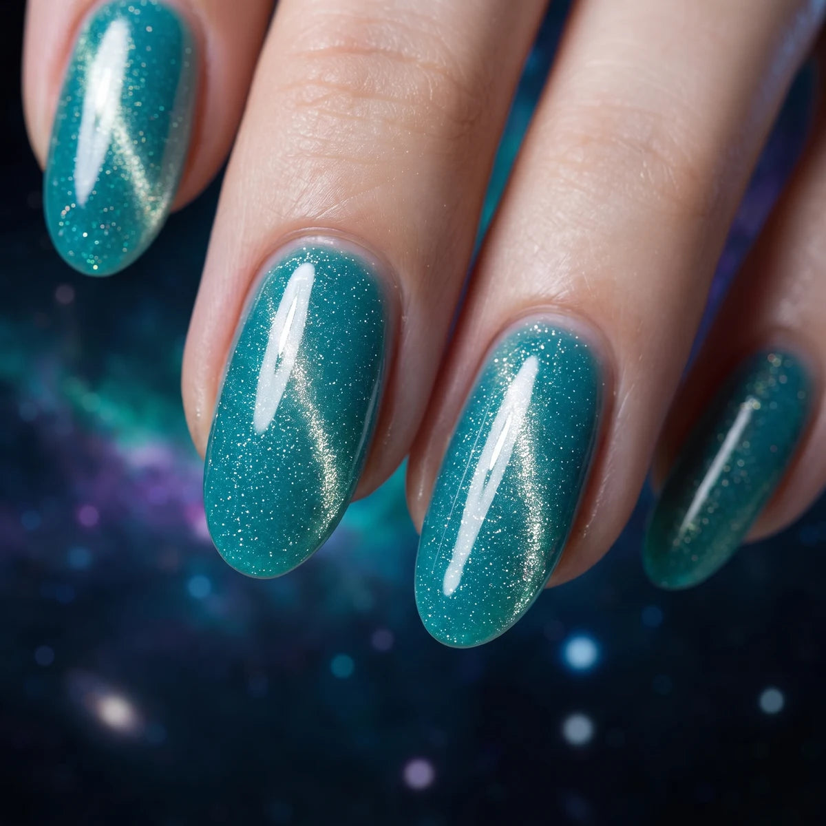 Shellac · Universe Cat Eye 03 · 10ml, Effekt Lack, gel polish, Gellack, hidden, Magnet Lack, nail polish, uv lack für Nägel im Nageldesign & Nagelstudios