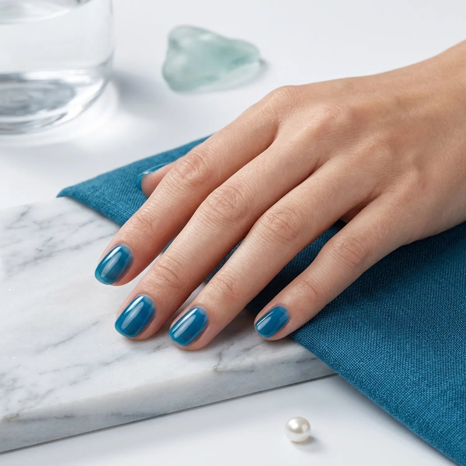 Shellac · Clear Blue 10ml, blau, gel polish, gellack, nail polish, uv lack für Nägel im Nageldesign & Nagelstudios