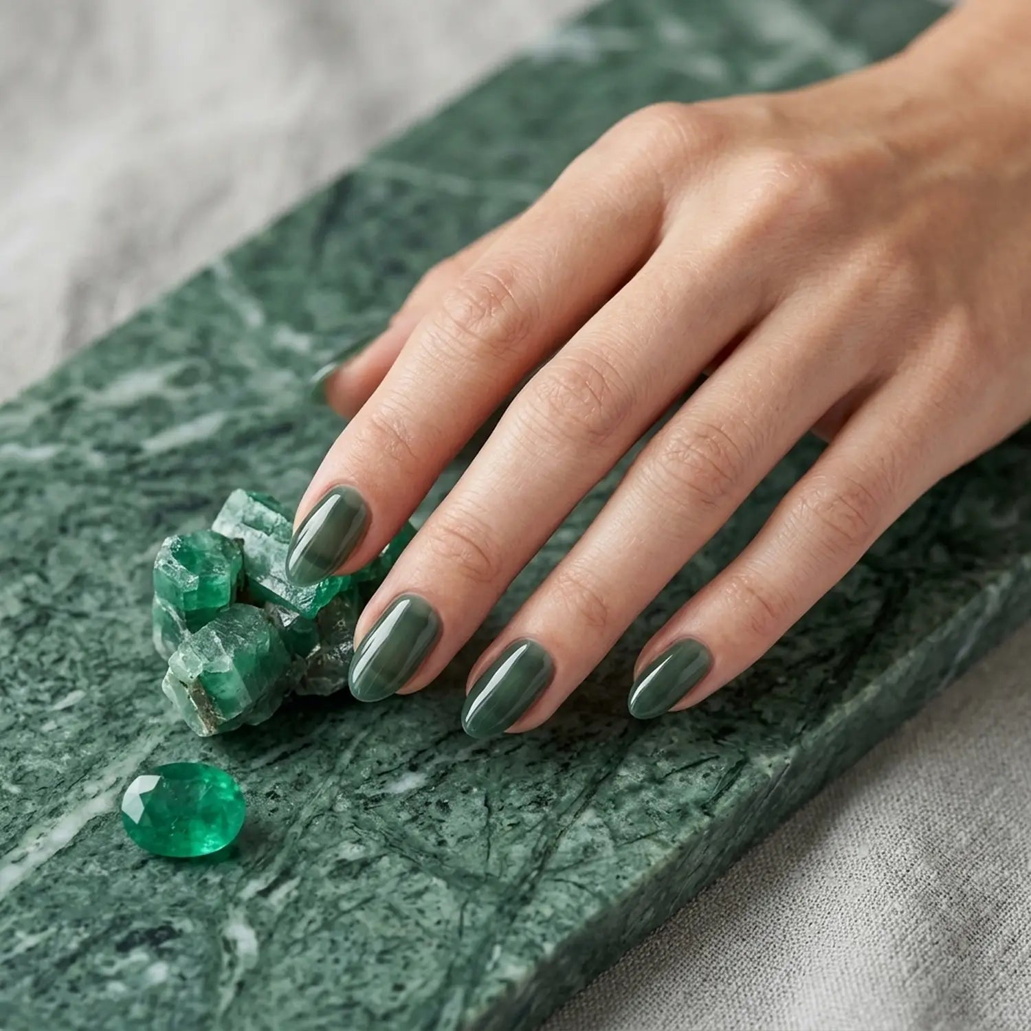 Shellac · Clear Emerald 10ml, gel polish, gellack, nail polish, schwarz, uv lack für Nägel im Nageldesign & Nagelstudios